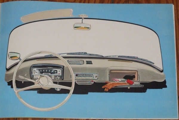 Glas Isar 700 Dashboard 1958 original drawing by M. Heinzmann (4600)